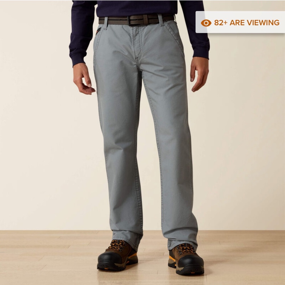 Ariat FR M4 Relaxed Workhorse Boot Cut Pant Medium Gray 36/32 Flame Resistant